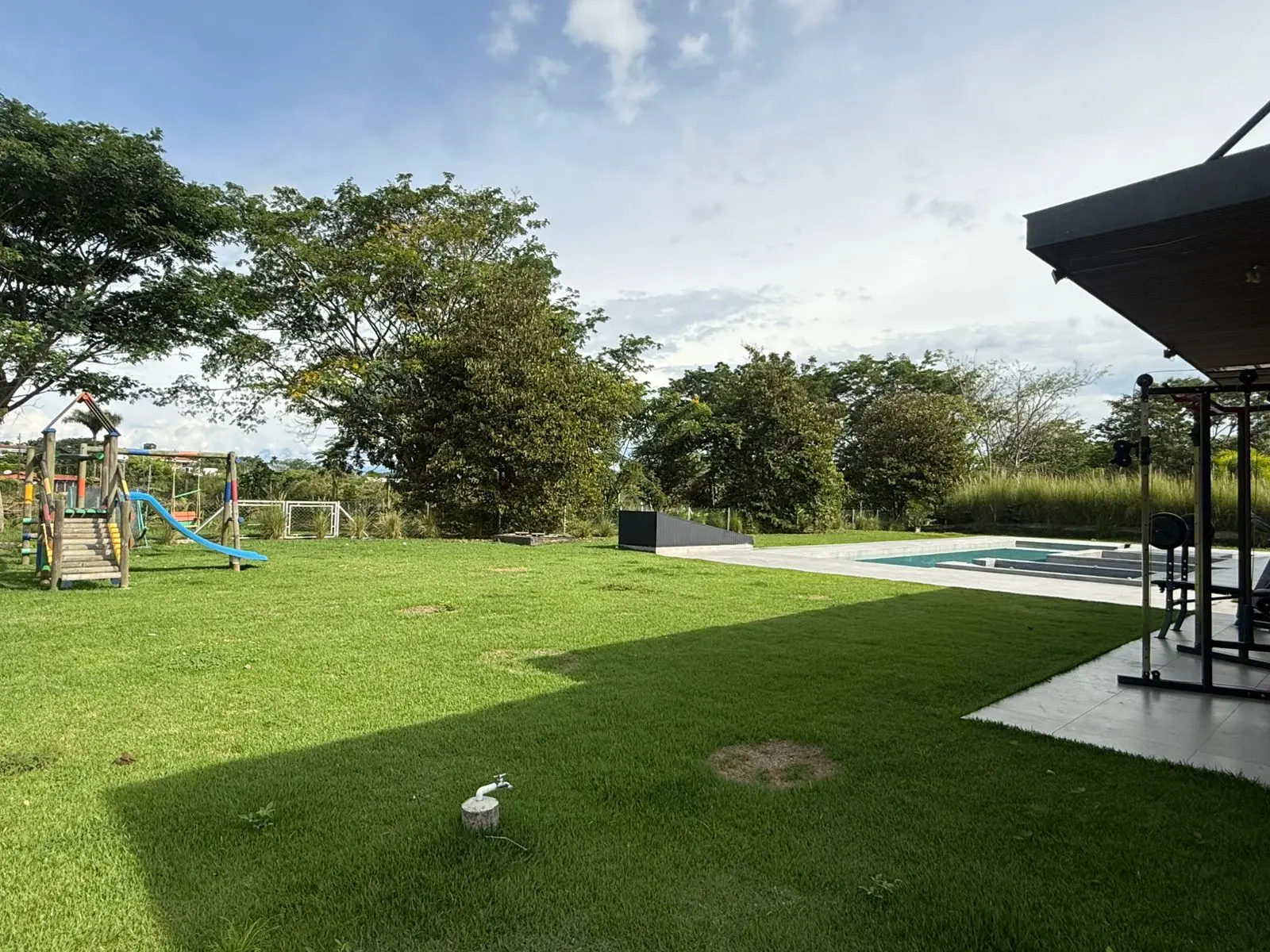 Garden and play area